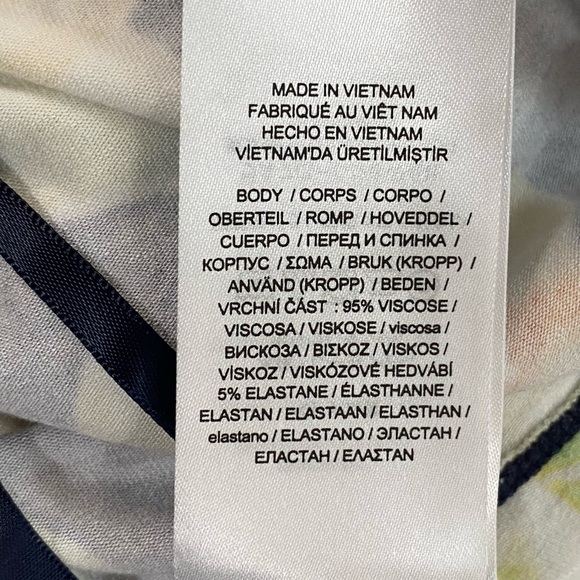 Lauren Ralph Lauren Tropical Floral Jersey Knit Belted Top Plus‎ Size XXL - Picture 14 of 14